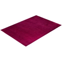 Purple Overdyed Wool Rug - 10' X 13'8" 17 Purple Overdyed Wool Rug - 10' X 13'8" -Home Comprehensive Shop 3029403 8