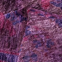 Purple Overdyed Wool Rug - 9'2" X 11'7" 14 Purple Overdyed Wool Rug - 9'2" X 11'7" -Home Comprehensive Shop 3029418 4