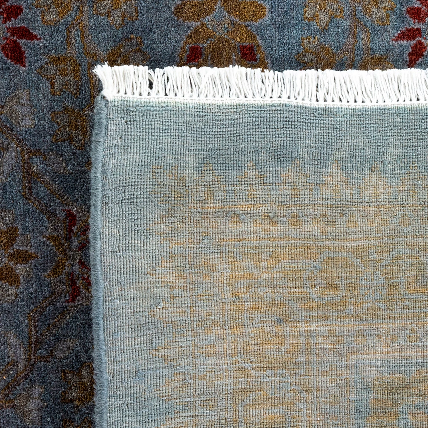 Grey Overdyed Wool Rug - 9'3" X 9'4" 8 Grey Overdyed Wool Rug - 9'3" X 9'4" - Image 6