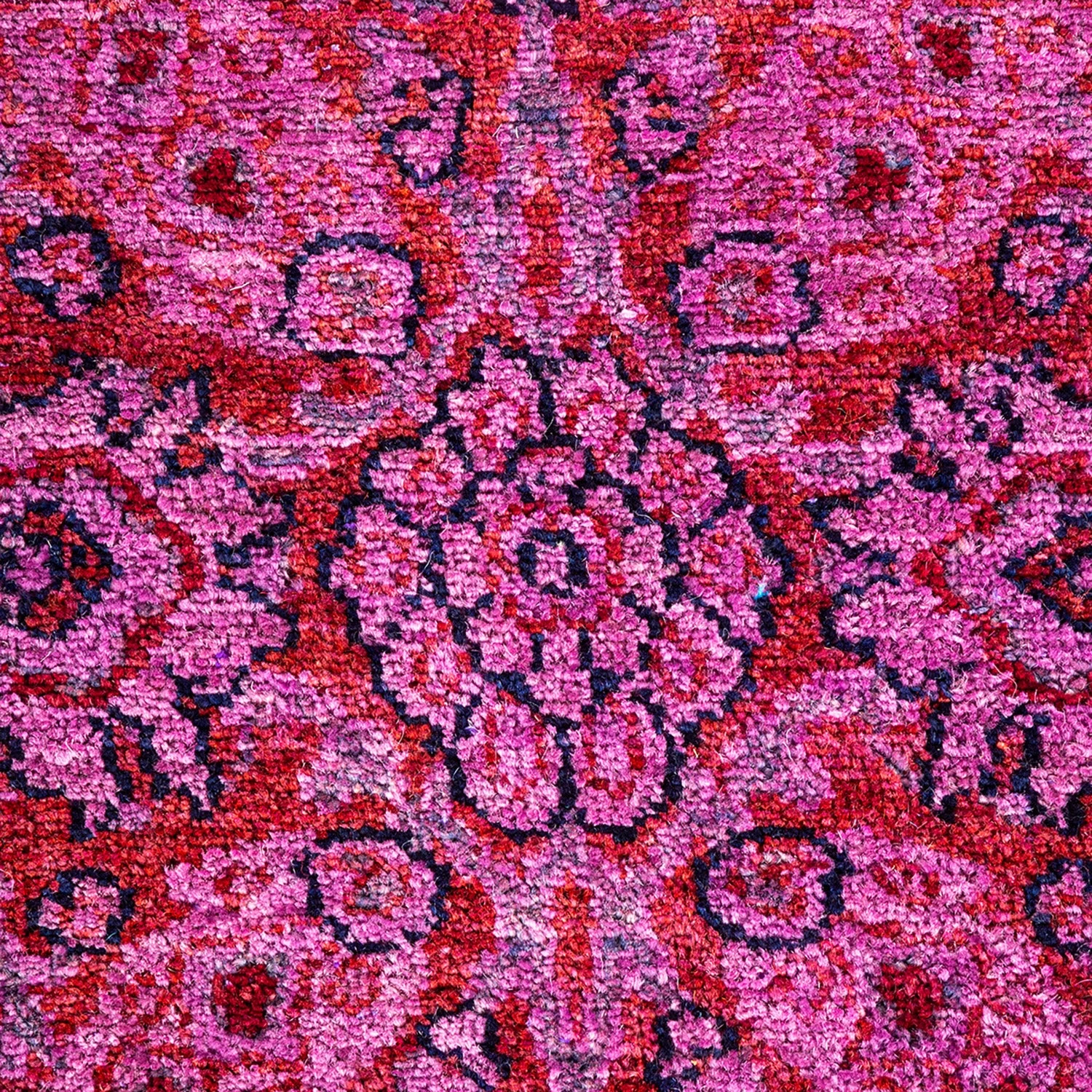 Purple Overdyed Wool Rug - 10'1" X 8'1" 4 Purple Overdyed Wool Rug - 10'1" X 8'1" - Image 2