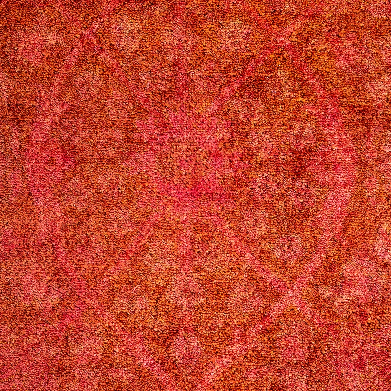 Orange Overdyed Wool Rug - 9'1" X 12'1" 4 Orange Overdyed Wool Rug - 9'1" X 12'1" - Image 2