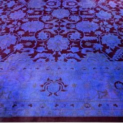 Blue Overdyed Wool Rug - 9'2" X 12'3" 11 Blue Overdyed Wool Rug - 9'2" X 12'3" -Home Comprehensive Shop 3029445 1