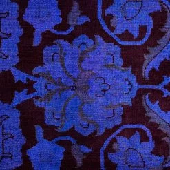 Blue Overdyed Wool Rug - 9'2" X 12'3" 12 Blue Overdyed Wool Rug - 9'2" X 12'3" -Home Comprehensive Shop 3029445 3