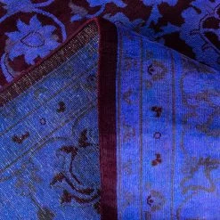 Blue Overdyed Wool Rug - 9'2" X 12'3" 13 Blue Overdyed Wool Rug - 9'2" X 12'3" -Home Comprehensive Shop 3029445 4