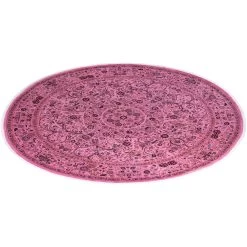 Pink Overdyed Wool Rug - 9' X 9'1" 17 Pink Overdyed Wool Rug - 9' X 9'1" -Home Comprehensive Shop 3029447 8