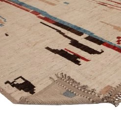 Multicolored Modern Wool Rug - 10' X 13'7'' 10 Multicolored Modern Wool Rug - 10' X 13'7'' -Home Comprehensive Shop 3029546 4