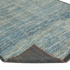 Blue Modern Wool Rug - 8'4'' X 9'7'' 10 Blue Modern Wool Rug - 8'4'' X 9'7'' -Home Comprehensive Shop 3029552 4