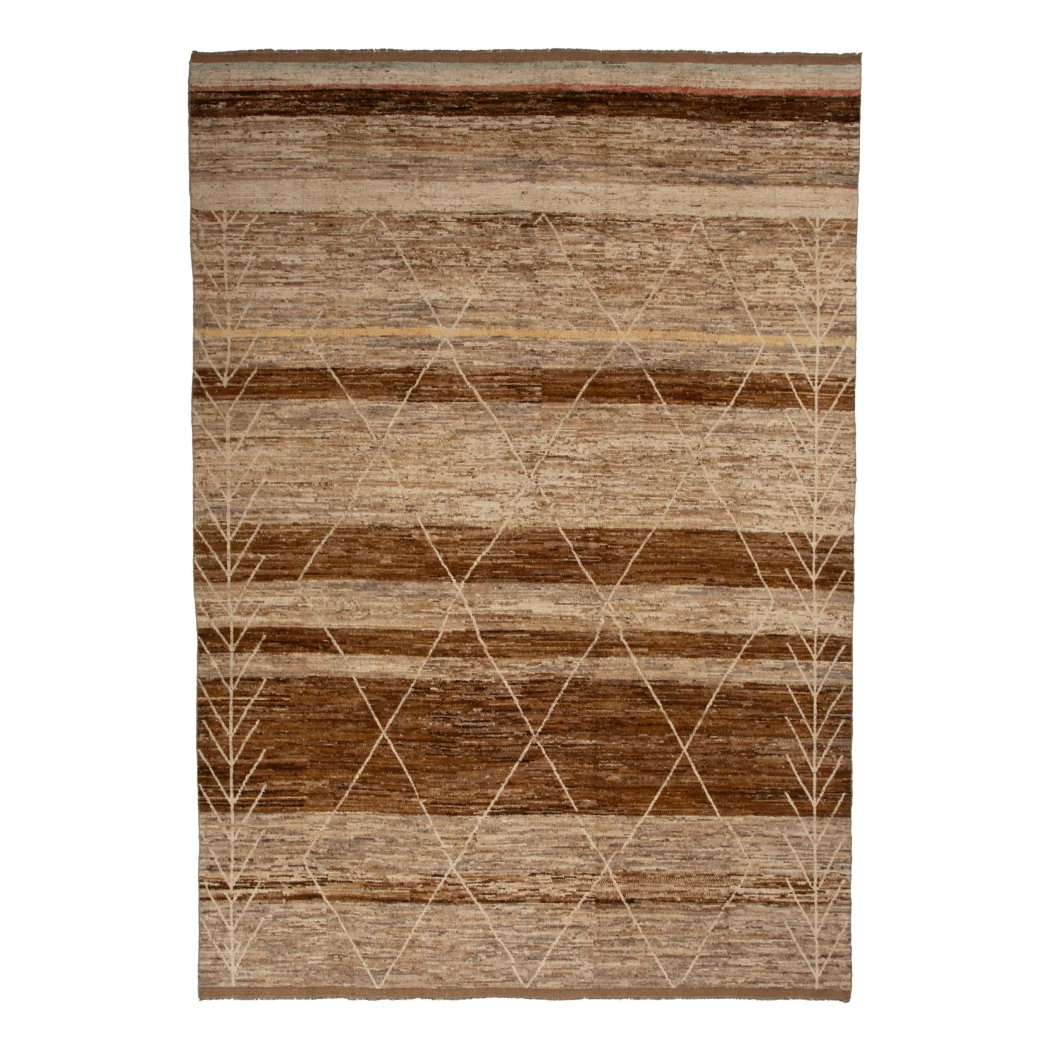 Brown Modern Wool Rug - 13' X 18'9'' 3 Brown Modern Wool Rug - 13' X 18'9''