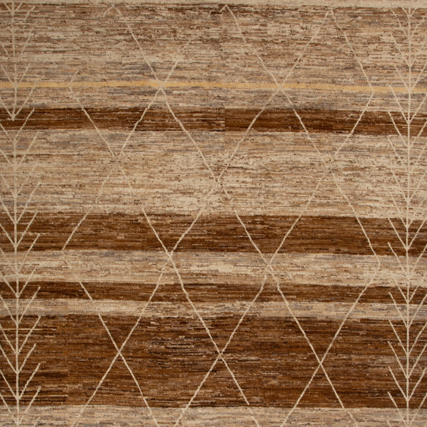 Brown Modern Wool Rug - 13' X 18'9'' 4 Brown Modern Wool Rug - 13' X 18'9'' - Image 2