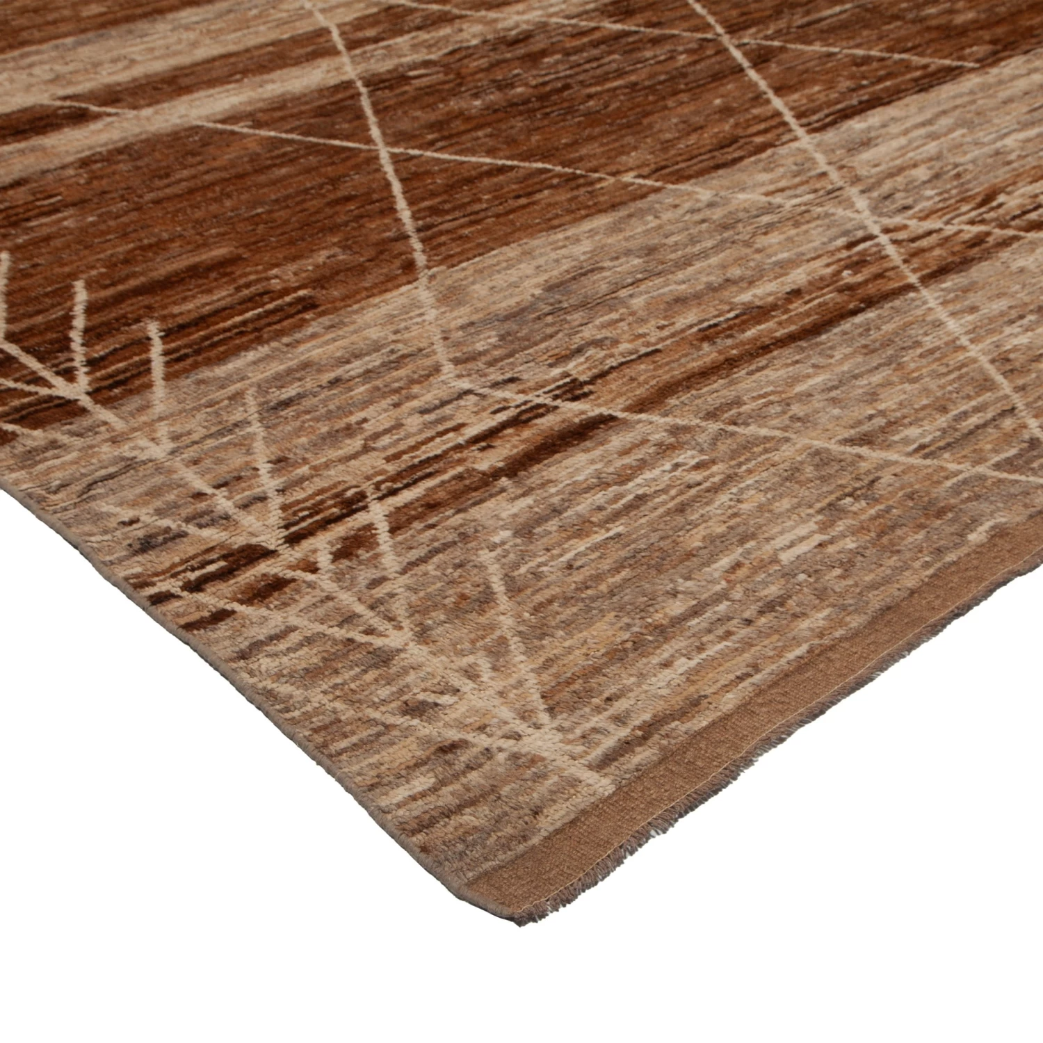 Brown Modern Wool Rug - 13' X 18'9'' 5 Brown Modern Wool Rug - 13' X 18'9'' - Image 3