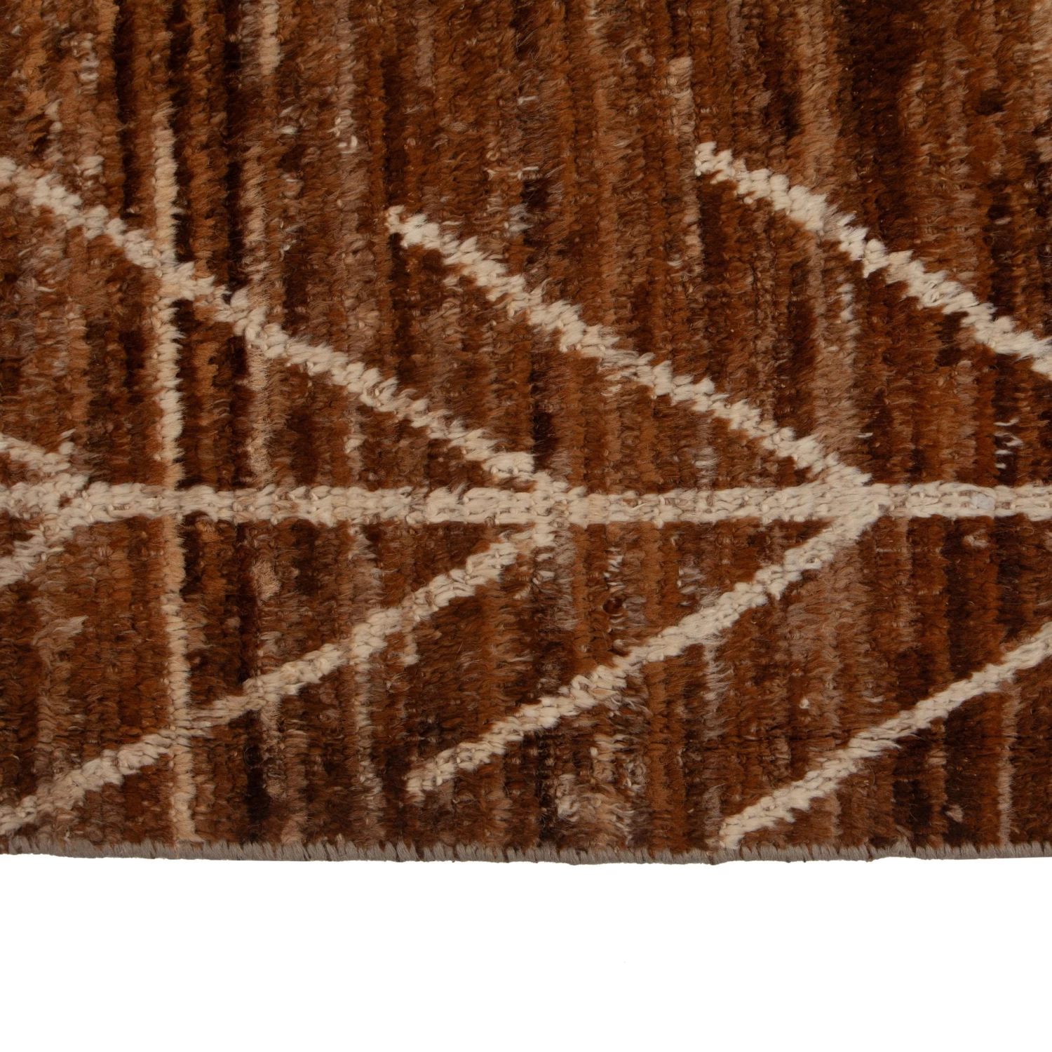Brown Modern Wool Rug - 13' X 18'9'' 7 Brown Modern Wool Rug - 13' X 18'9'' - Image 5