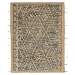 Multi Geometric Modern Wool Rug - 8'3'' X 9'9''