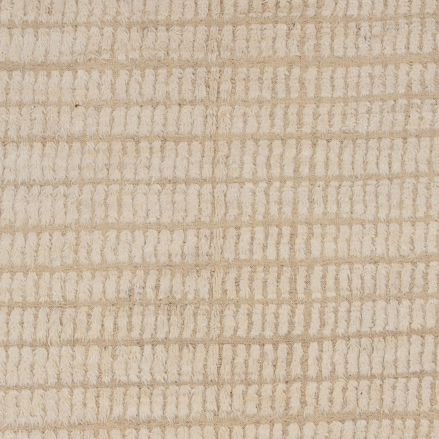 Neutral Moroccan Berber Wool Rug - 7'3" X 10'2" 5 Neutral Moroccan Berber Wool Rug - 7'3" X 10'2" - Image 3