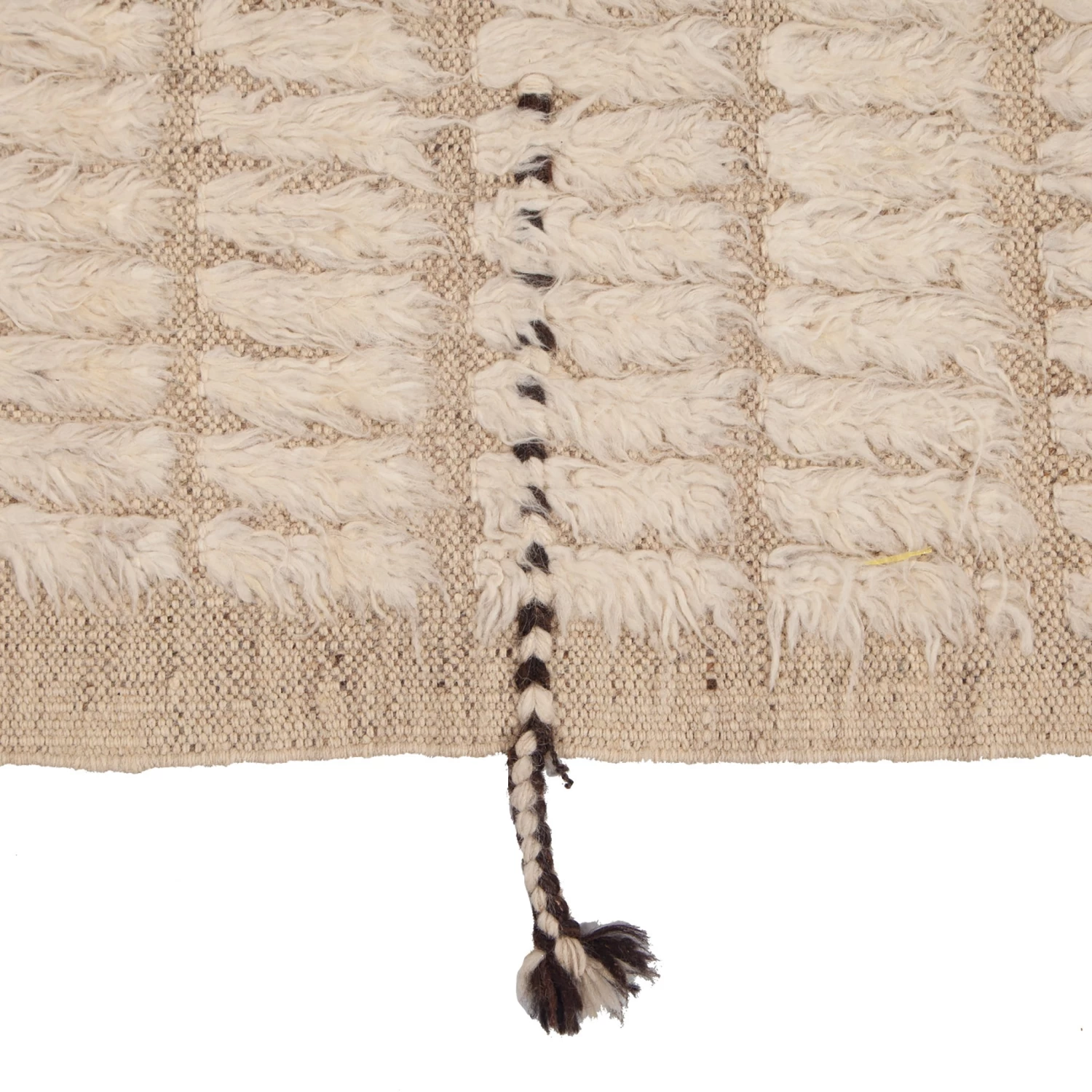 Neutral Moroccan Berber Wool Rug - 7'3" X 10'2" 7 Neutral Moroccan Berber Wool Rug - 7'3" X 10'2" - Image 5