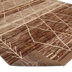 Brown Modern Wool Rug - 9'9'' X 12'5'' 10 Brown Modern Wool Rug - 9'9'' X 12'5'' -Home Comprehensive Shop 3029598 4