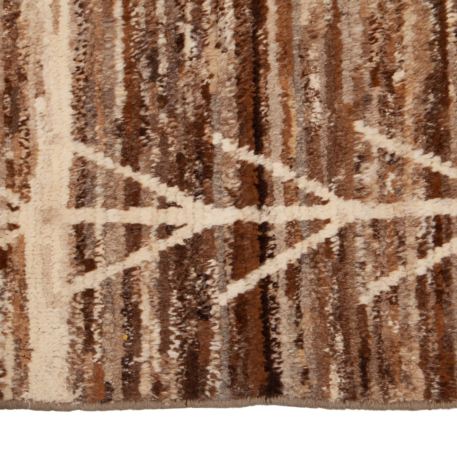 Brown Modern Wool Rug - 9'9'' X 12'5'' 7 Brown Modern Wool Rug - 9'9'' X 12'5'' - Image 5