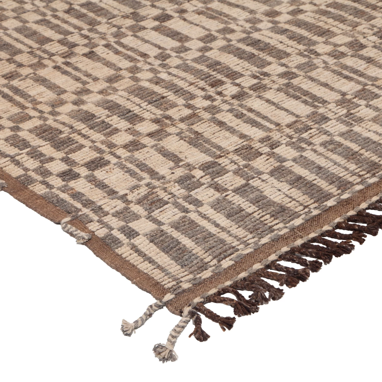 Brown Modern Wool Rug - 10' X 13'3'' 5 Brown Modern Wool Rug - 10' X 13'3'' - Image 3