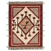 Red And Brown Modern Wool Rug - 8'10'' X 10'10'' 1 Red And Brown Modern Wool Rug - 8'10'' X 10'10'' -Home Comprehensive Shop 3029625 1