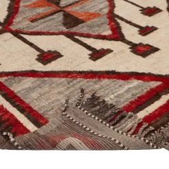 Red And Brown Modern Wool Rug - 8'4'' X 10'8'' 10 Red And Brown Modern Wool Rug - 8'4'' X 10'8'' -Home Comprehensive Shop 3029629 4