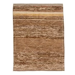Brown Modern Wool Rug - 8'5'' X 10'9''