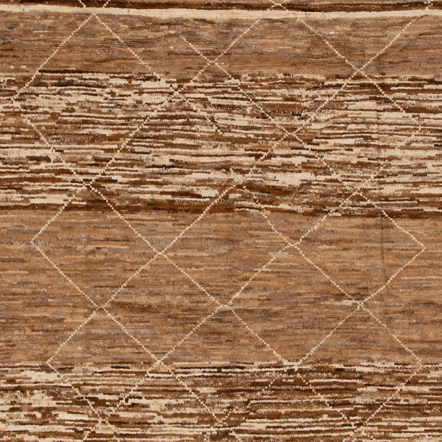 Brown Modern Wool Rug - 8'5'' X 10'9'' 4 Brown Modern Wool Rug - 8'5'' X 10'9'' - Image 2