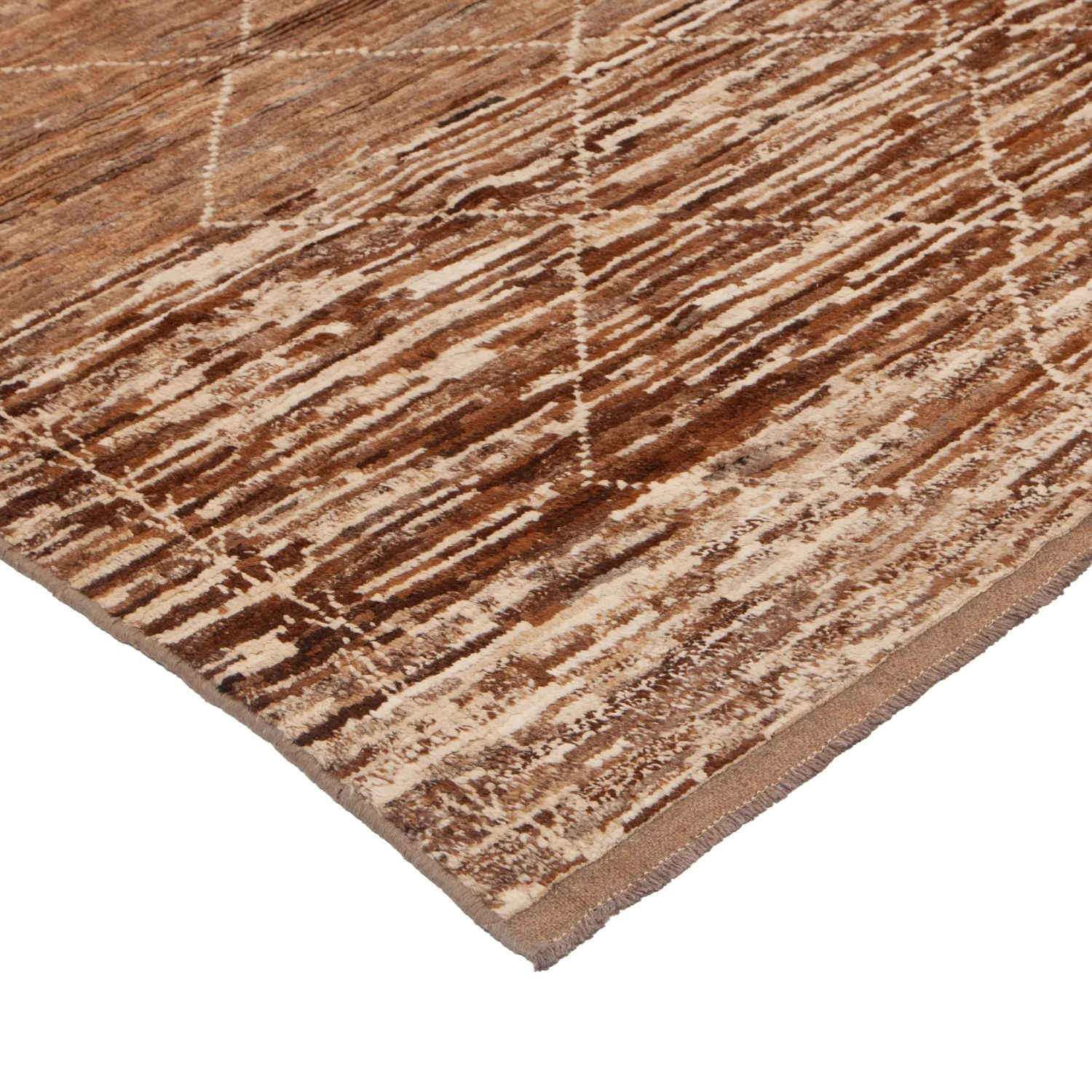 Brown Modern Wool Rug - 8'5'' X 10'9'' 5 Brown Modern Wool Rug - 8'5'' X 10'9'' - Image 3