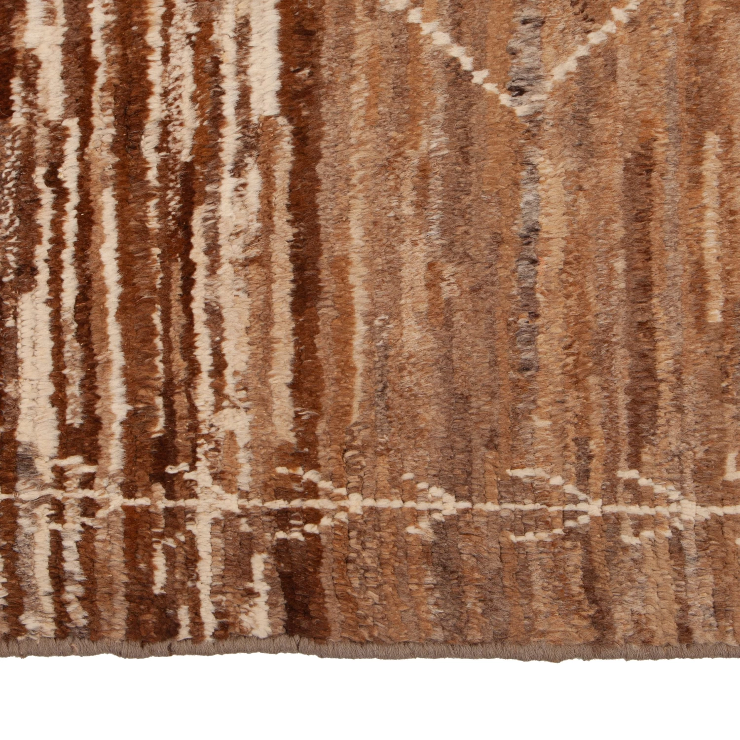 Brown Modern Wool Rug - 8'5'' X 10'9'' 7 Brown Modern Wool Rug - 8'5'' X 10'9'' - Image 5