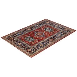 Red Traditional Wool Rug - 4'2" X 6'2" 17 Red Traditional Wool Rug - 4'2" X 6'2" -Home Comprehensive Shop 3030305 8