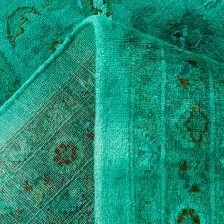 Green Overdyed Wool Rug - 10'1" X 14'5" 15 Green Overdyed Wool Rug - 10'1" X 14'5" -Home Comprehensive Shop 3030340 6