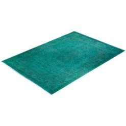 Green Overdyed Wool Rug - 10'1" X 14'5" 17 Green Overdyed Wool Rug - 10'1" X 14'5" -Home Comprehensive Shop 3030340 8