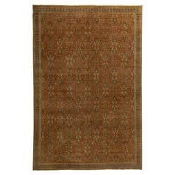 Gold Traditional Wool Rug - 11'7" X 18'1"