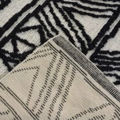 Black Moroccan Wool Rug - 9' X 12' -Home Comprehensive Shop 3032003 5