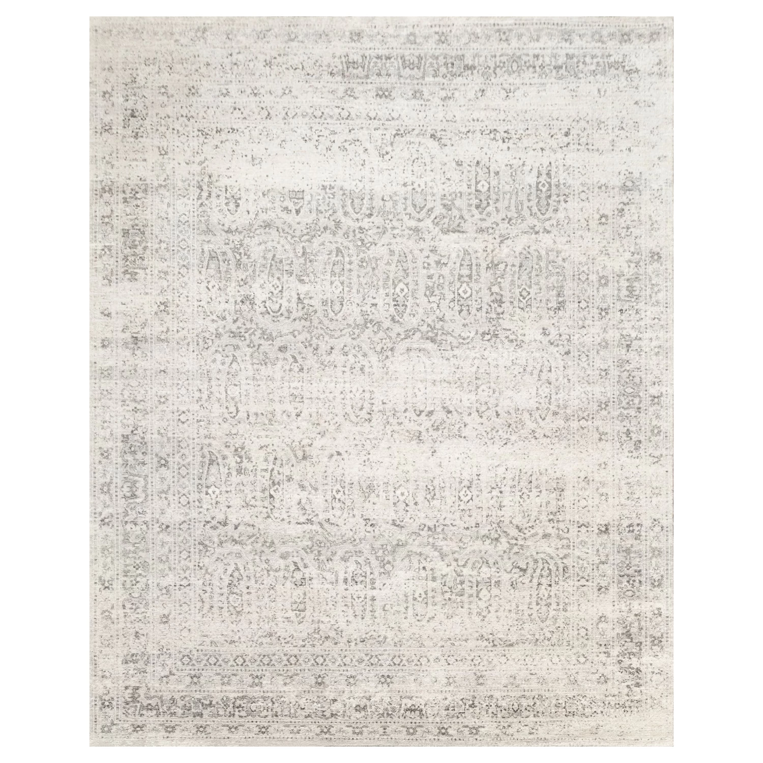 Silver Modern Wool Rug - 8' X 10' 3 Silver Modern Wool Rug - 8' X 10'