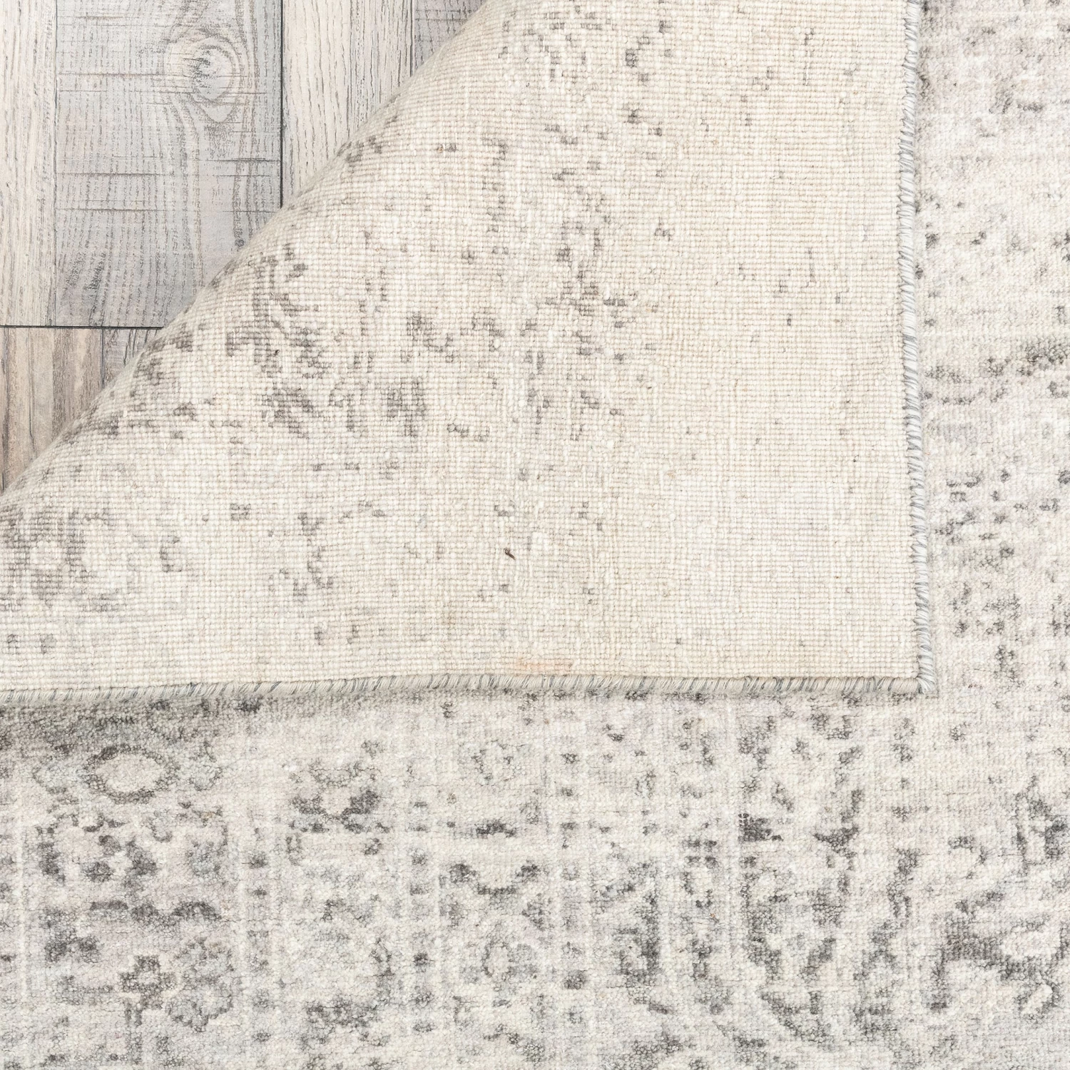 Silver Modern Wool Rug - 8' X 10' 7 Silver Modern Wool Rug - 8' X 10' - Image 5