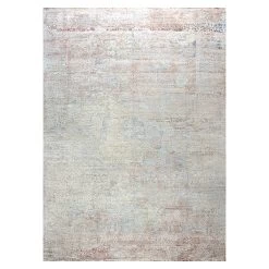 Beige Samoke Transitional Silk Cotton Blend Rug - 8'11" X 12'3"