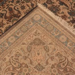 Brown Vintage Wool Tabriz Persian Rug - 12'7" X 20'5" 10 Brown Vintage Wool Tabriz Persian Rug - 12'7" X 20'5" -Home Comprehensive Shop 3032261 4