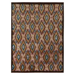 Brown Moroccan Wool Rug - 6'4" X 8'4"