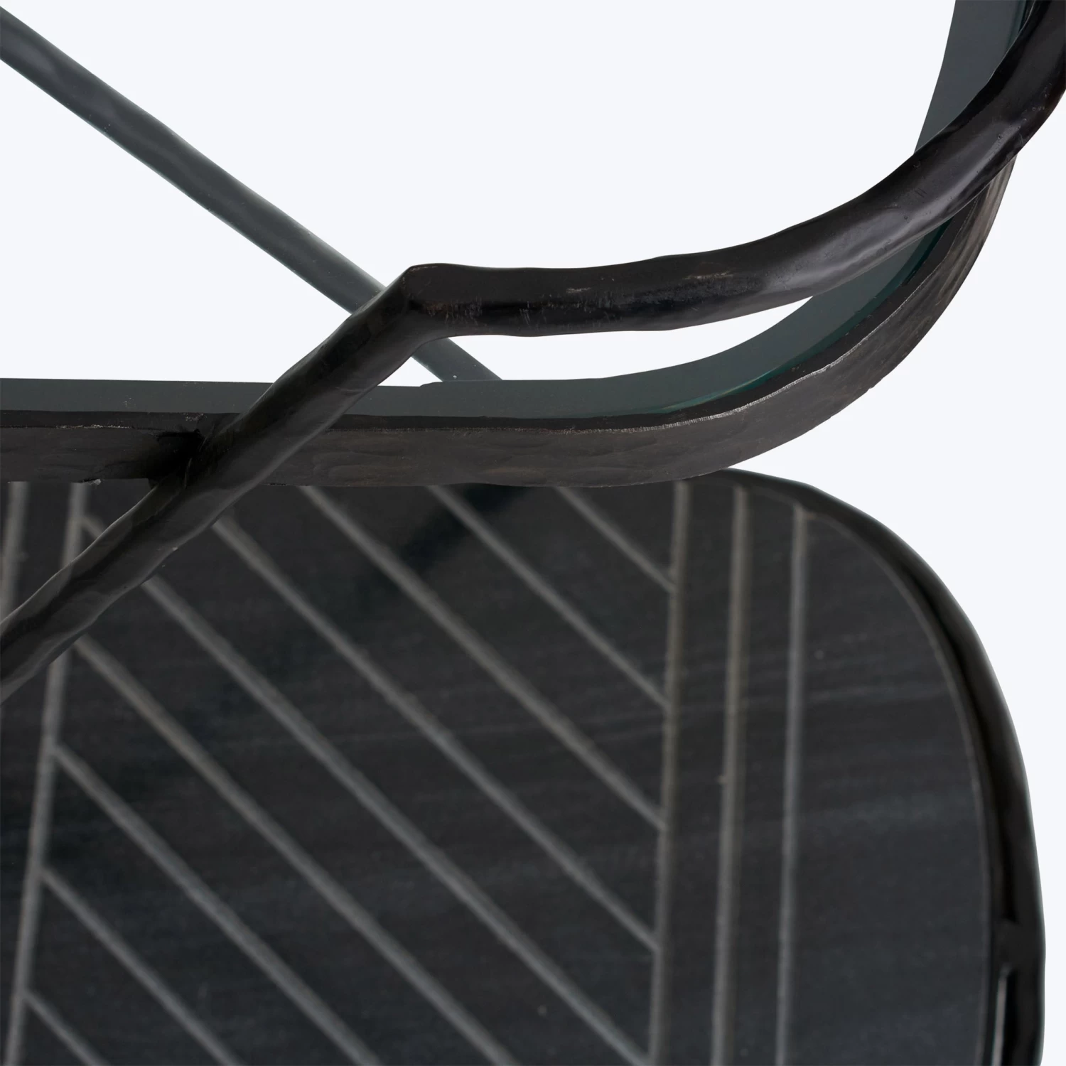 Blackened Iron Bar Cart 8 Blackened Iron Bar Cart - Image 6