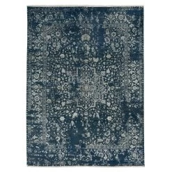 Grey Modern Wool Rug - 8'1" X 10'3"