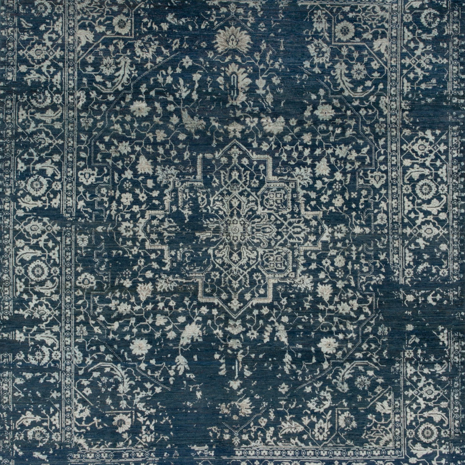 Grey Modern Wool Rug - 8'1" X 10'3" 4 Grey Modern Wool Rug - 8'1" X 10'3" - Image 2