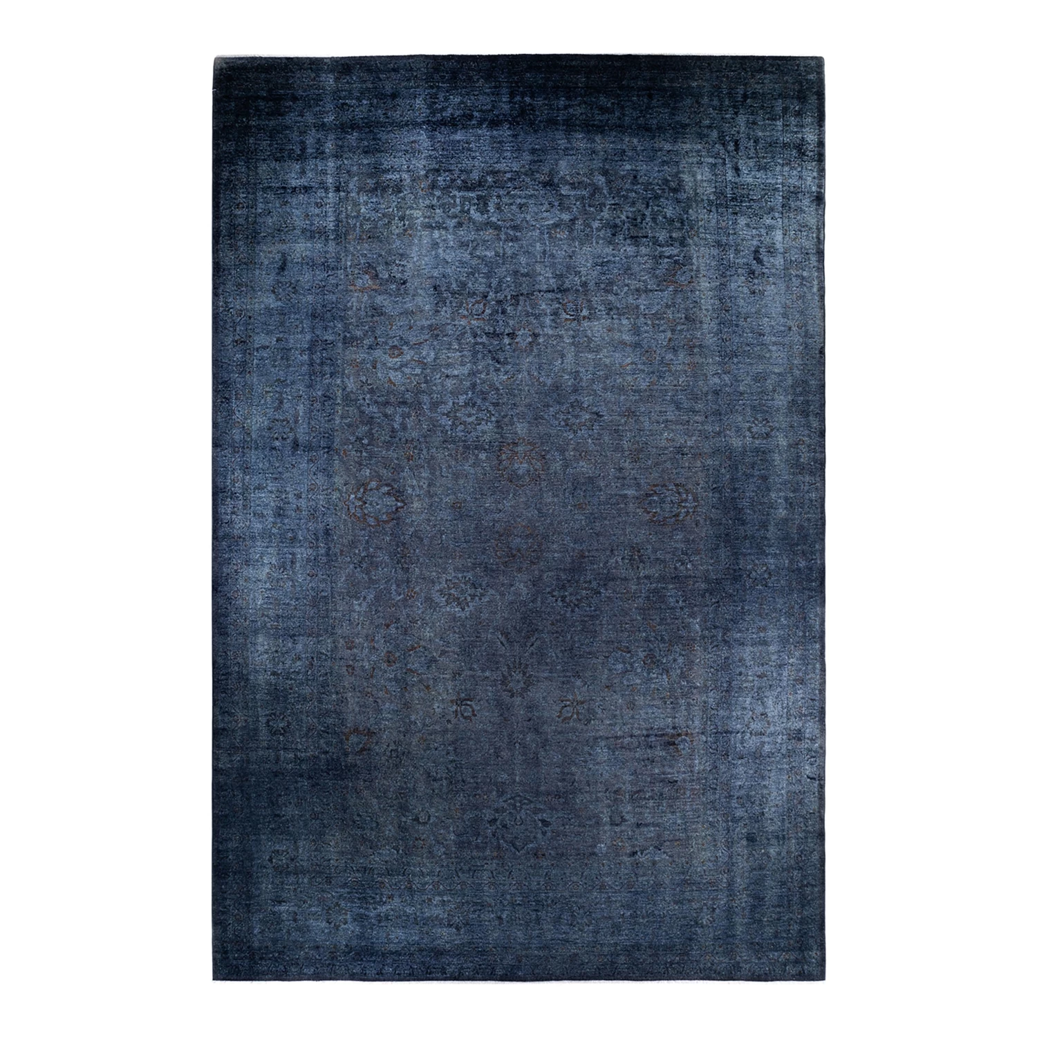 Grey Overdyed Wool Rug - 12'3" X 17'10" 3 Grey Overdyed Wool Rug - 12'3" X 17'10"