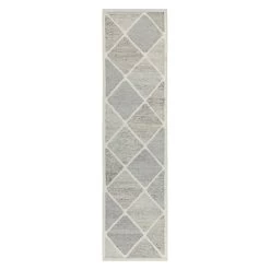 Grey Swedish Flatweave Wool Runner - 2'7" X 10'