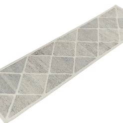 Grey Swedish Flatweave Wool Runner - 2'7" X 10' -Home Comprehensive Shop 3034428 2