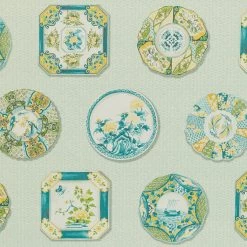 Blue Willow Wallpaper, 11 Yard Roll 7 Blue Willow Wallpaper, 11 Yard Roll -Home Comprehensive Shop 3035144 1