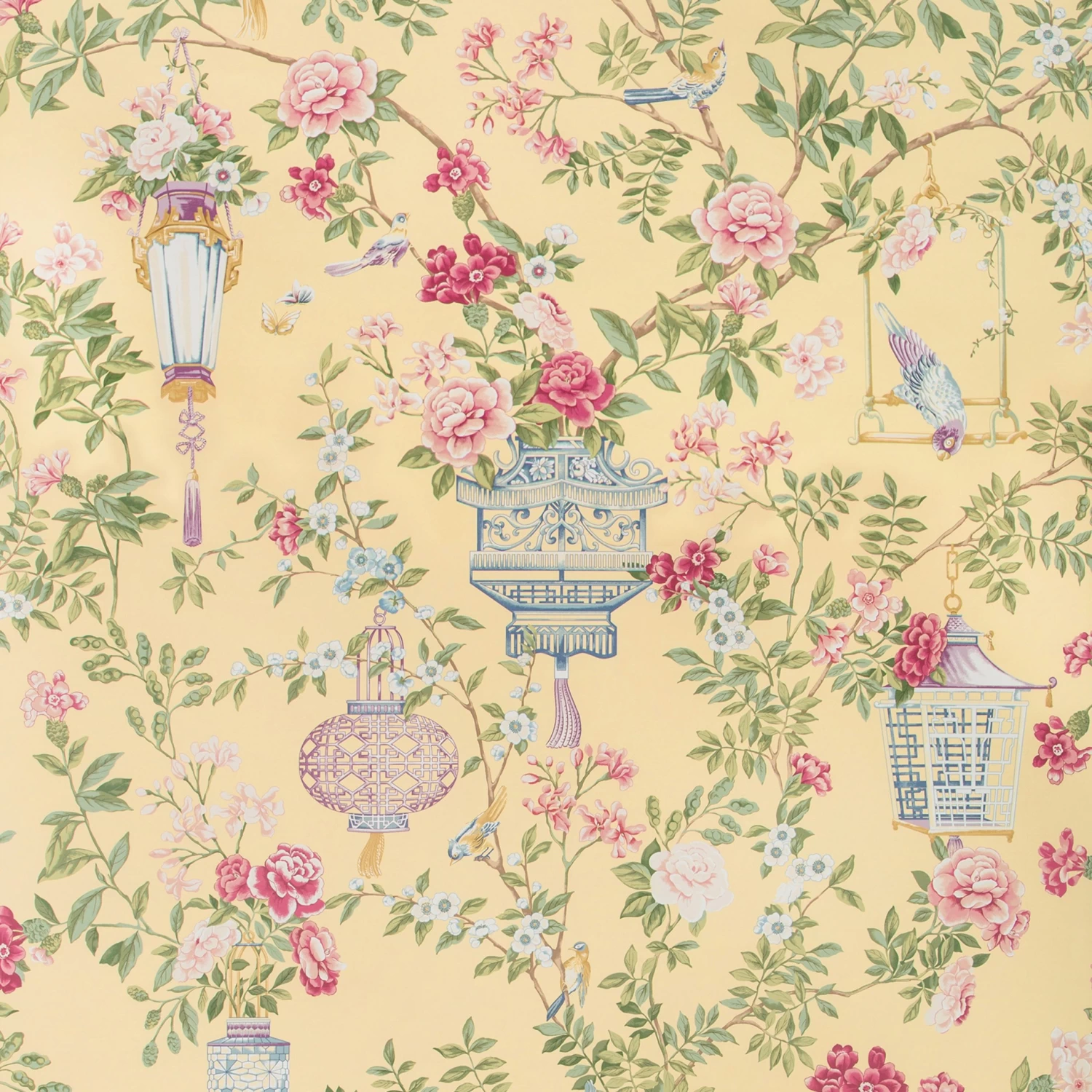 Lantern Garden Wallpaper, 8.76 Yard Roll 11 Lantern Garden Wallpaper, 8.76 Yard Roll - Image 9