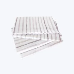 Rigato Sheets & Pillowcases, Thistle