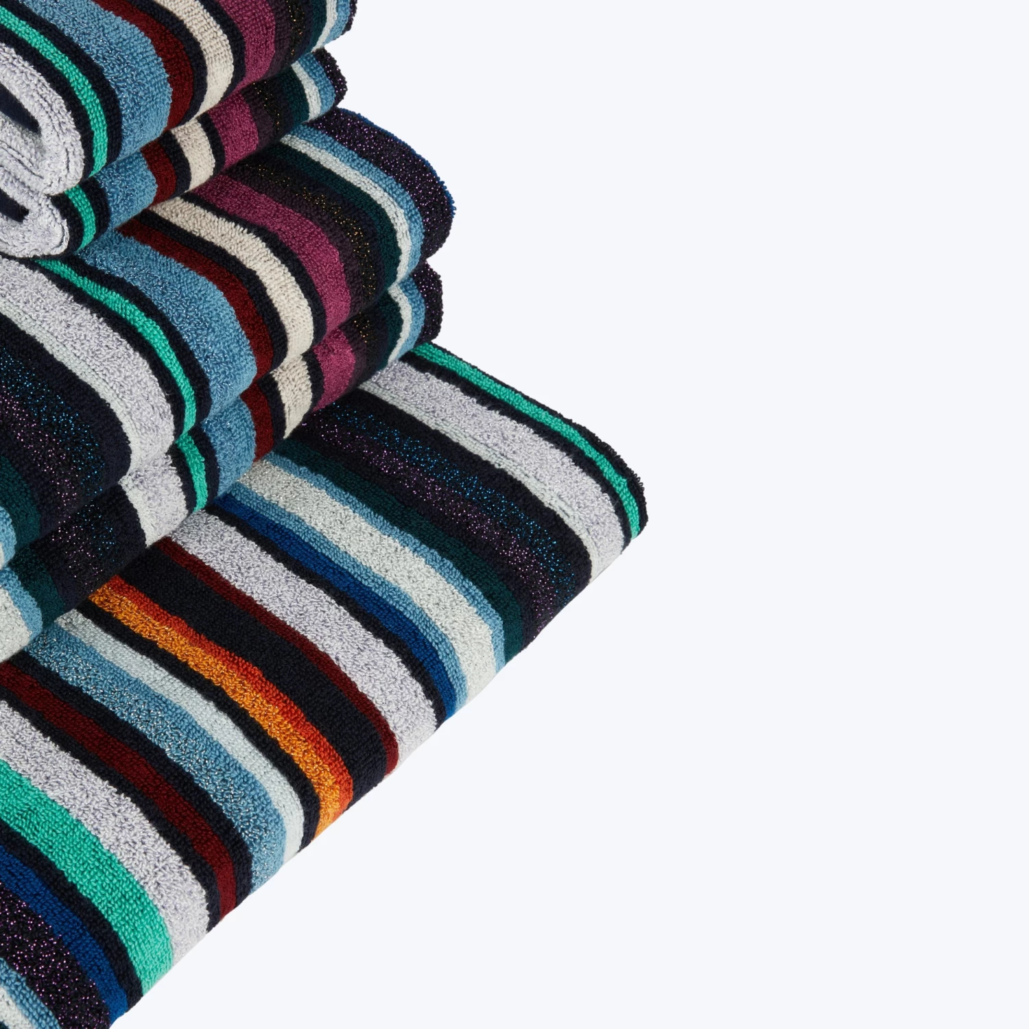 Chandler Bath Towels, Black Stripe 12 Chandler Bath Towels, Black Stripe - Image 10