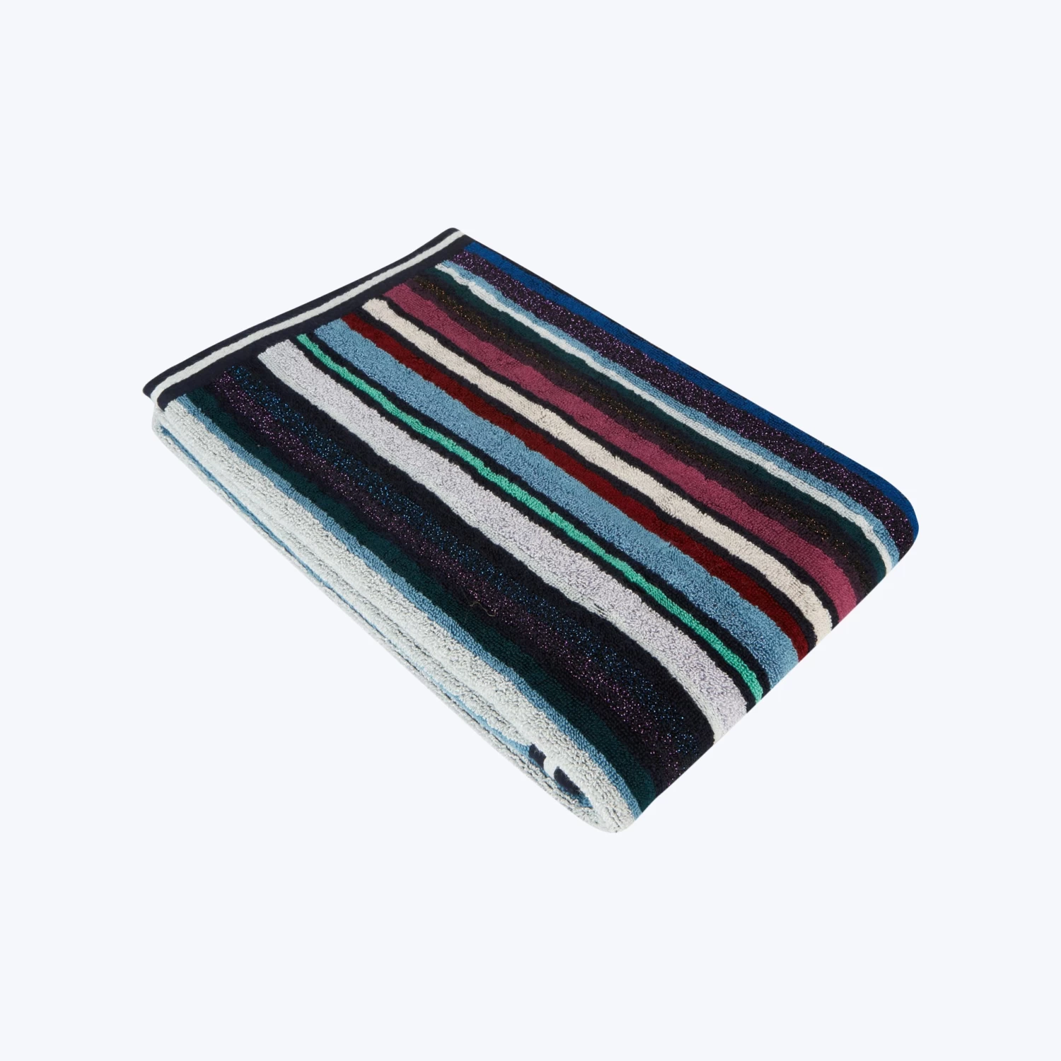 Chandler Bath Towels, Black Stripe 6 Chandler Bath Towels, Black Stripe - Image 4