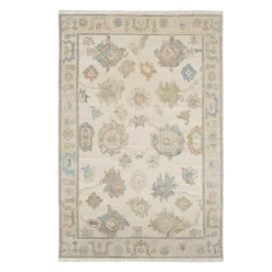 Oushak Style Wool Rug - 5'6" X 8'