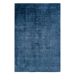 Blue Overdyed Area Rug - 6'1" X 9'1"